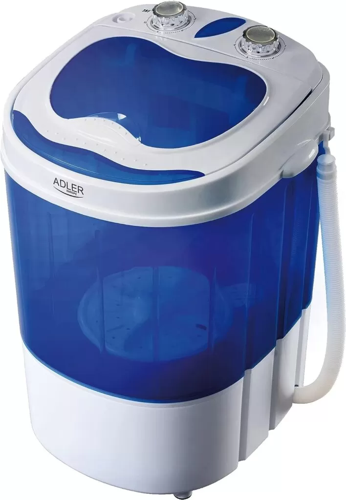 Adler AD 8051 lavatrice Portatile Caricamento dallalto Blu, Bianco 3 kg