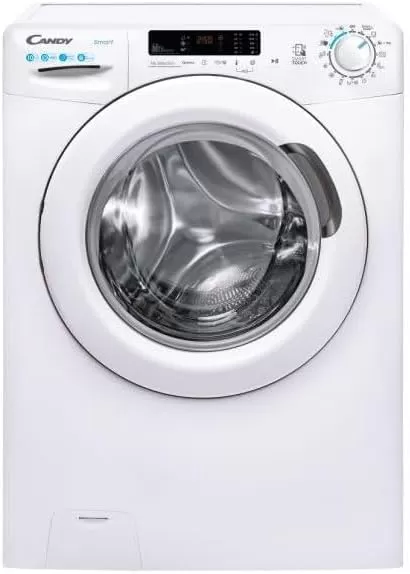 Candy Smart CS 14102DE/1-S Lavatrice 10 kg, Carica Frontale, 1400 Giri, Motore AC, 16 Programmi, Smart Touch, Libera Installazione, Bianco, Classe E, 60x58x85 cm