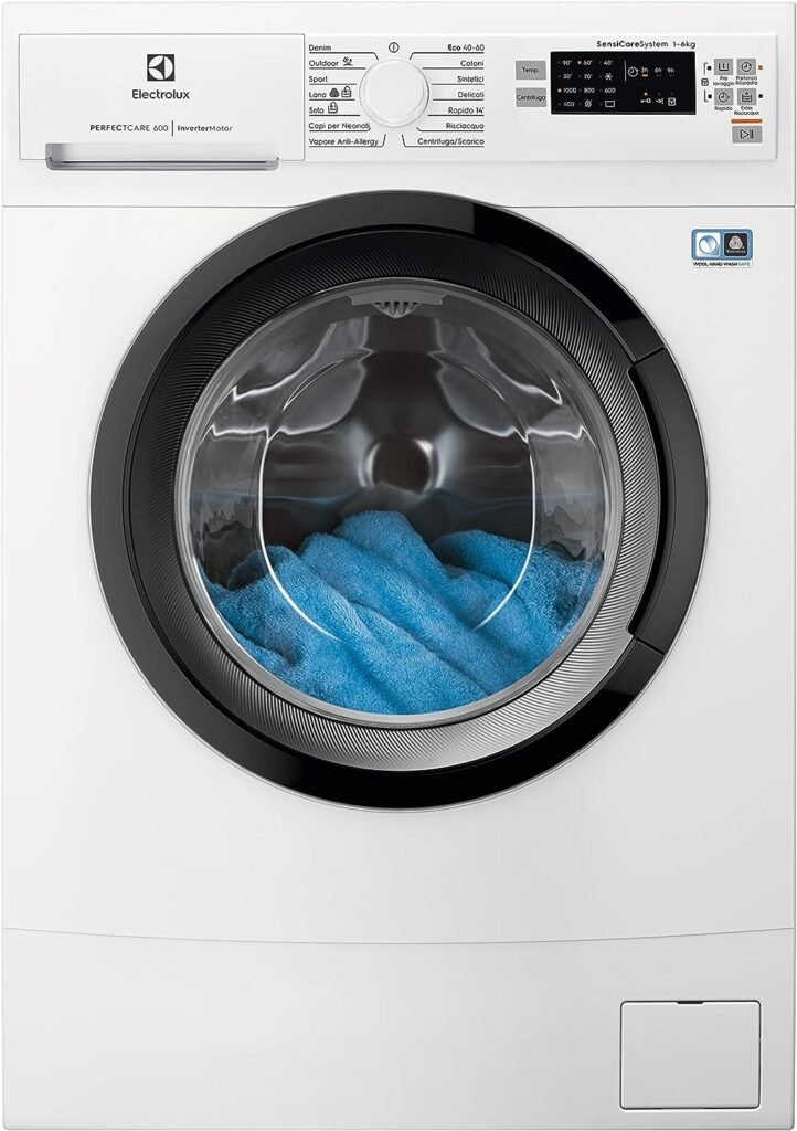 Electrolux EW6S560I Lavatrice Stretta PerfectCare 600, 6 kg, 1000 Giri, Bianco