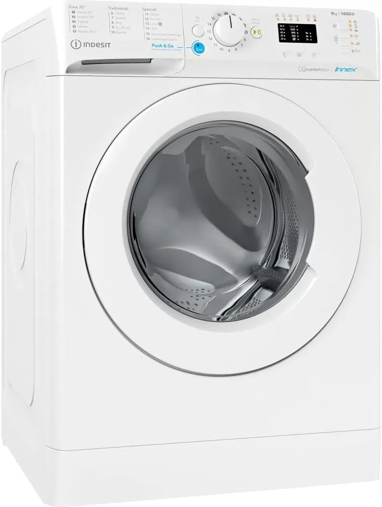 Lavatrice a libera installazione a carica frontale Indesit: 9,0 kg - BWA 91486X W IT