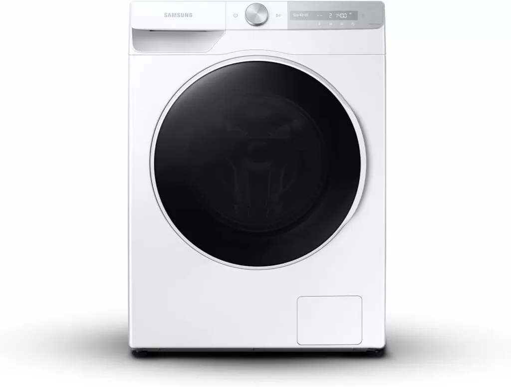 Samsung Lavatrice Ai Control UltraWash WW90T734DWH/S3, Libera Installazione, 9 kg, 1400 RPM, Classe A, WiFi, Vapore, Carica Frontale, 60l x 85h x 60p cm