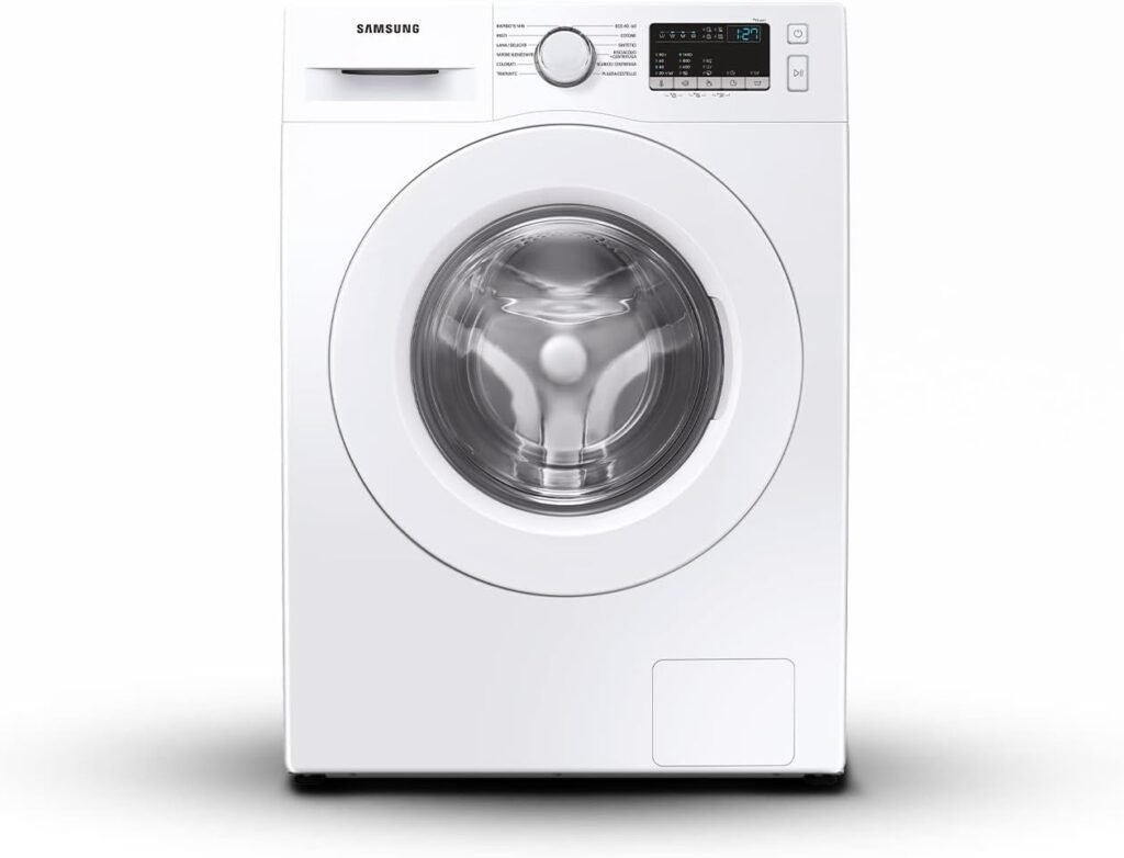 Samsung Lavatrice Serie 4000T WW90T4040EE/ET, Libera Installazione, 9 kg, 1400 RPM, Classe D, Vapore, Carica Frontale, 60l x 85h x 55p cm