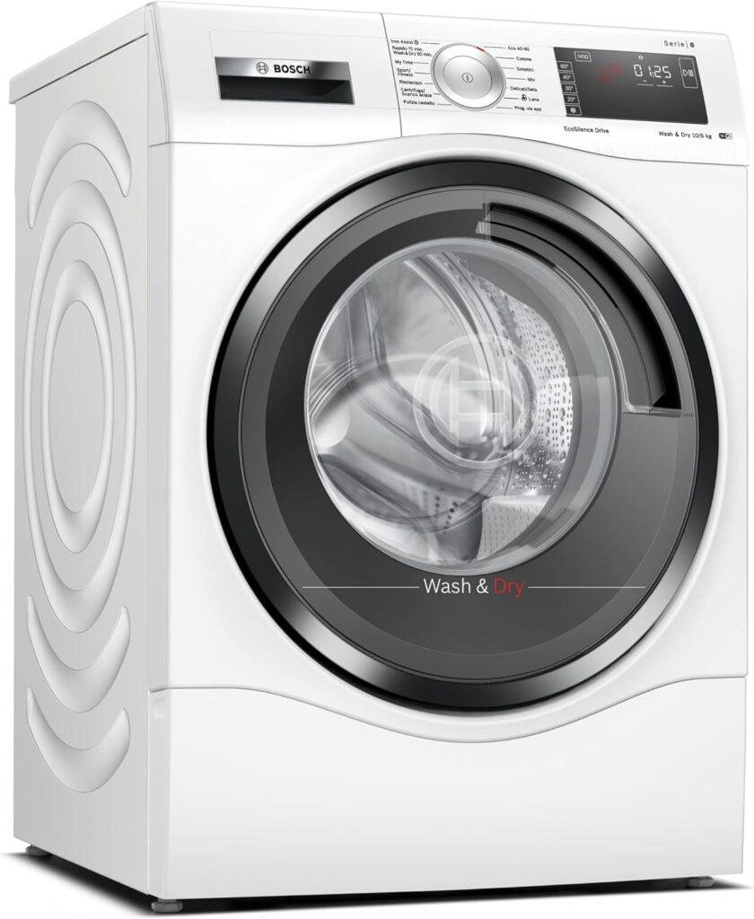 Bosch Elettrodomestici, Serie 8, Lavasciuga, 10/6 kg, 1400 rpm WDU8H541IT [Classe di efficienza energetica D]