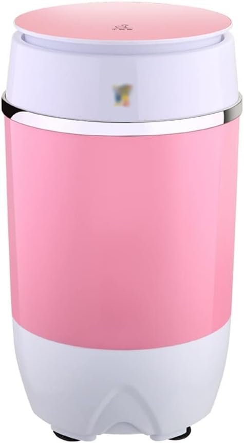 HDDFG Lavatrice Portatile Ruota Singola a barilotto a casa Piccola Mini Lavatrice Rosa Mini barril (Color : Pink, Size : As The Picture Shows)