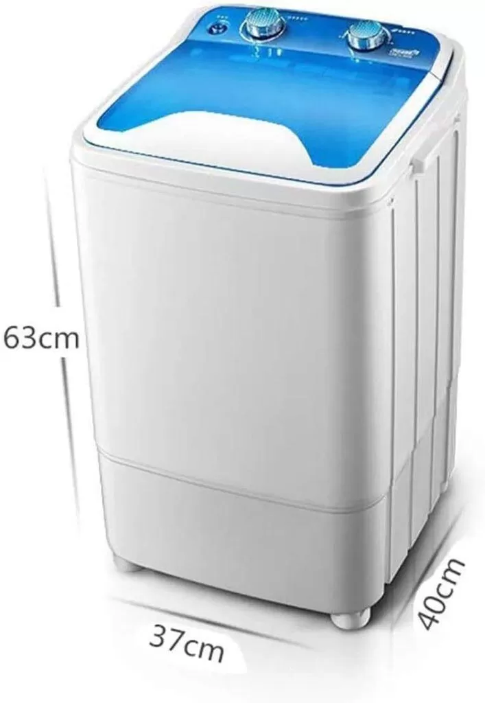 Lavatrice portatile 7 kg, capacità totale, lavaggio a vasca singola, disidratazione, pulizia profonda UV, compatta per camme (mini lavatrice) (nero)