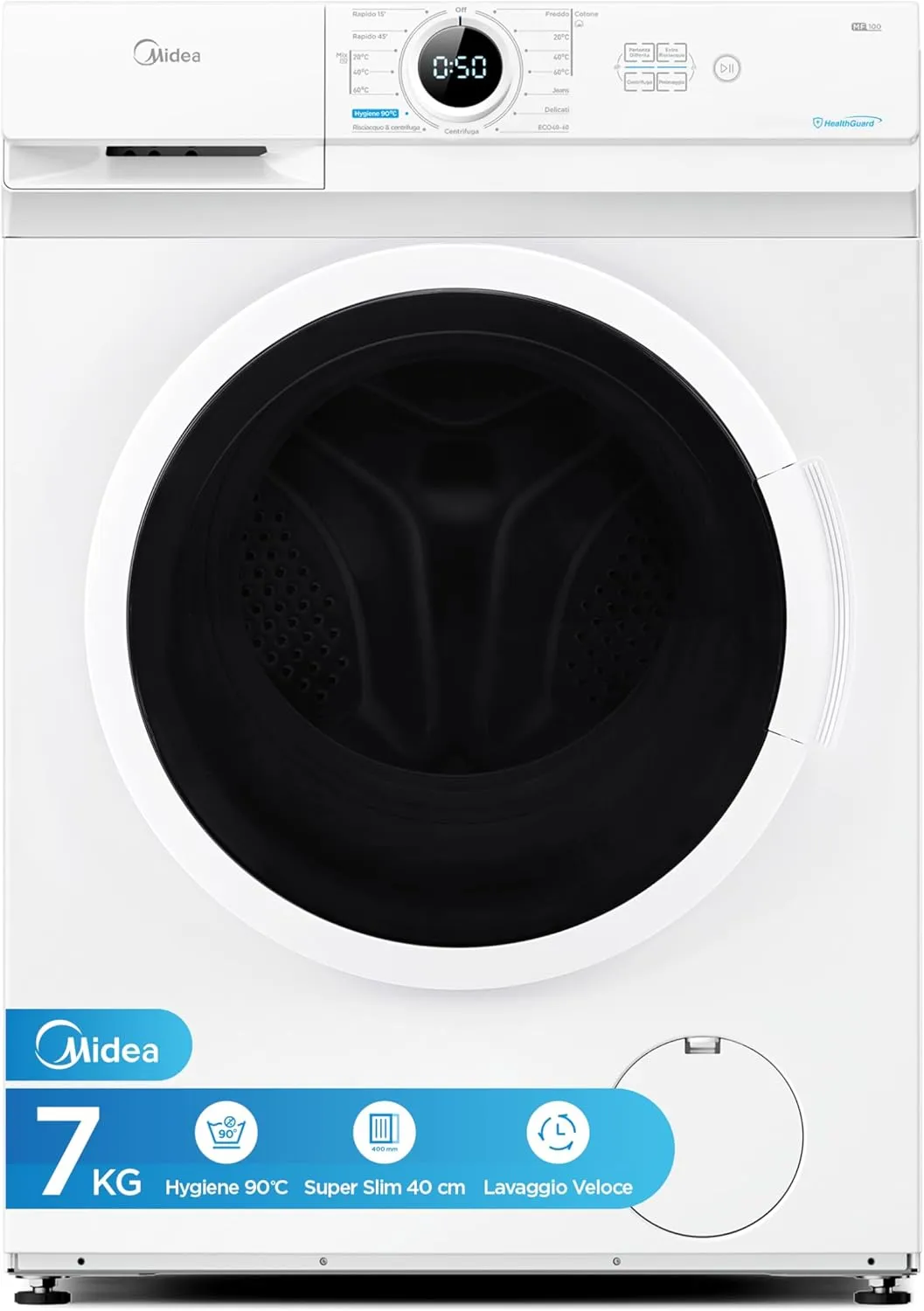 Lavatrice Midea MF100W70/E: Recensione della Perfetta Combinazione di Design Slim e Prestazioni!