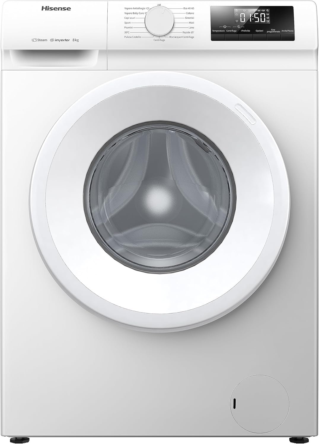 Recensione della Lavatrice Hisense WFQP801419VM: Potenza e Versatilità in un Design Elegante