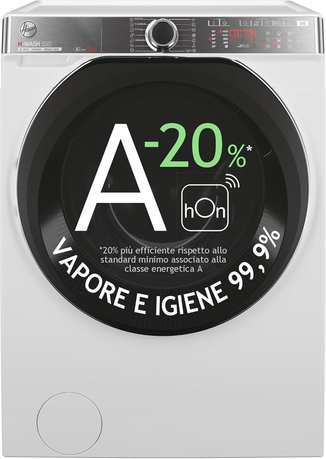 Scopri la Hoover H-WASH 550: Lavatrice Intelligente e Efficiente per la Tua Casa!