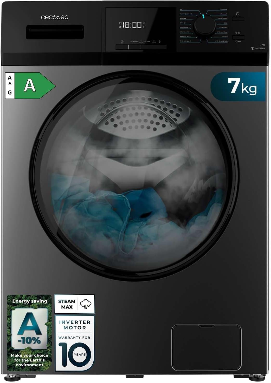 Cecotec Lavatrice Bolero Dresscode: Eccellenza e Efficienza a 7 Kg!
