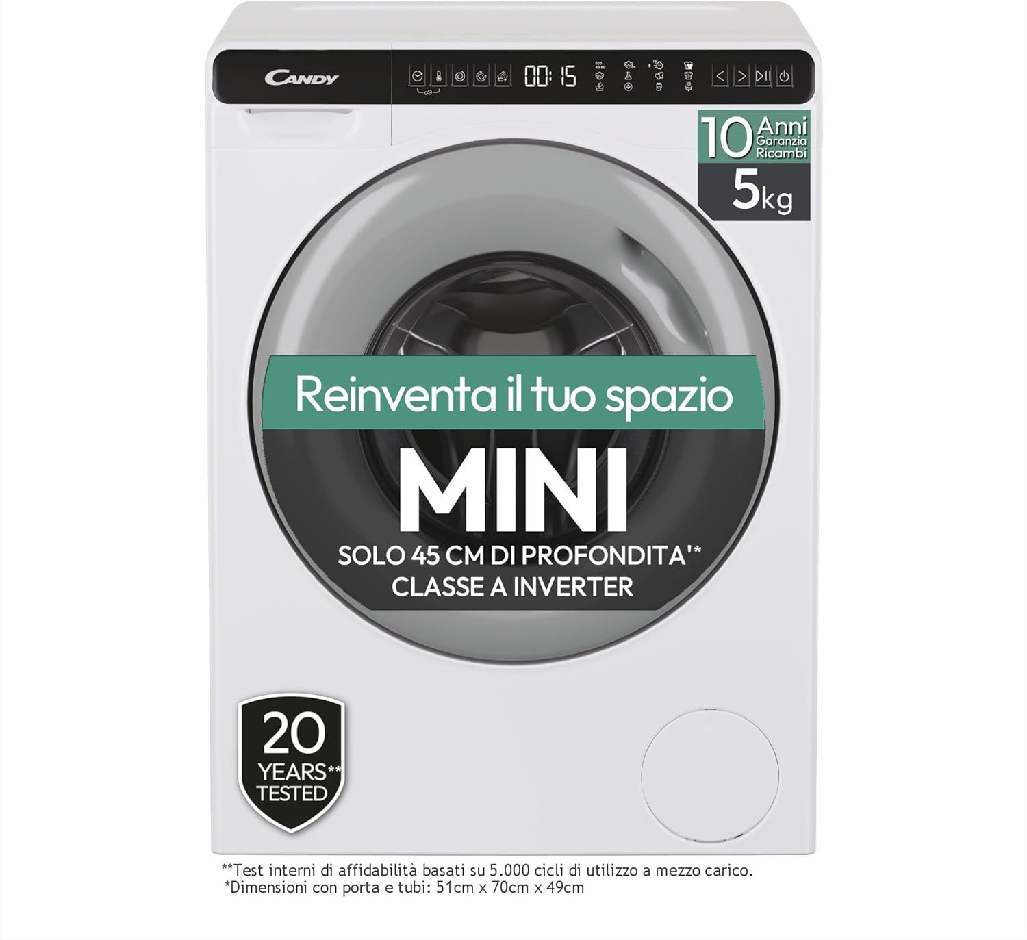 Recensione della Lavatrice Candy Miniaqua: Compatibilità e Efficienza per Piccoli Spazi!