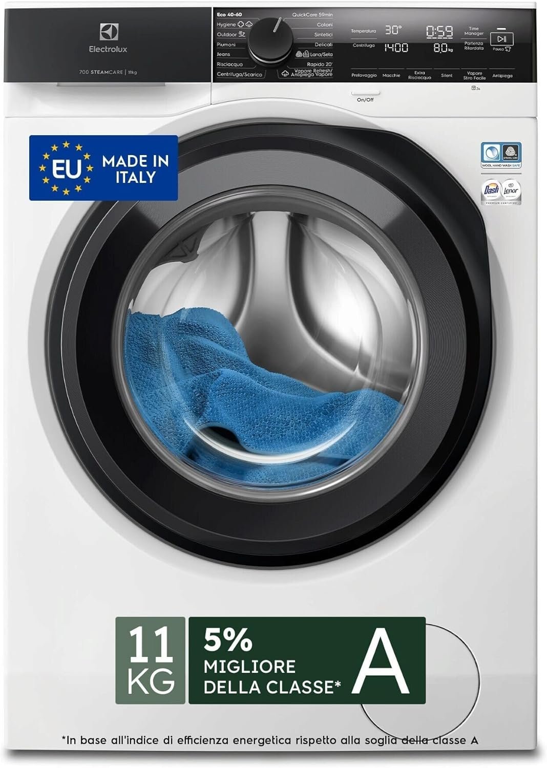 Recensione della Lavatrice Electrolux EW7F411G: Efficienza, Tecnologia e Cura dei Tessuti
