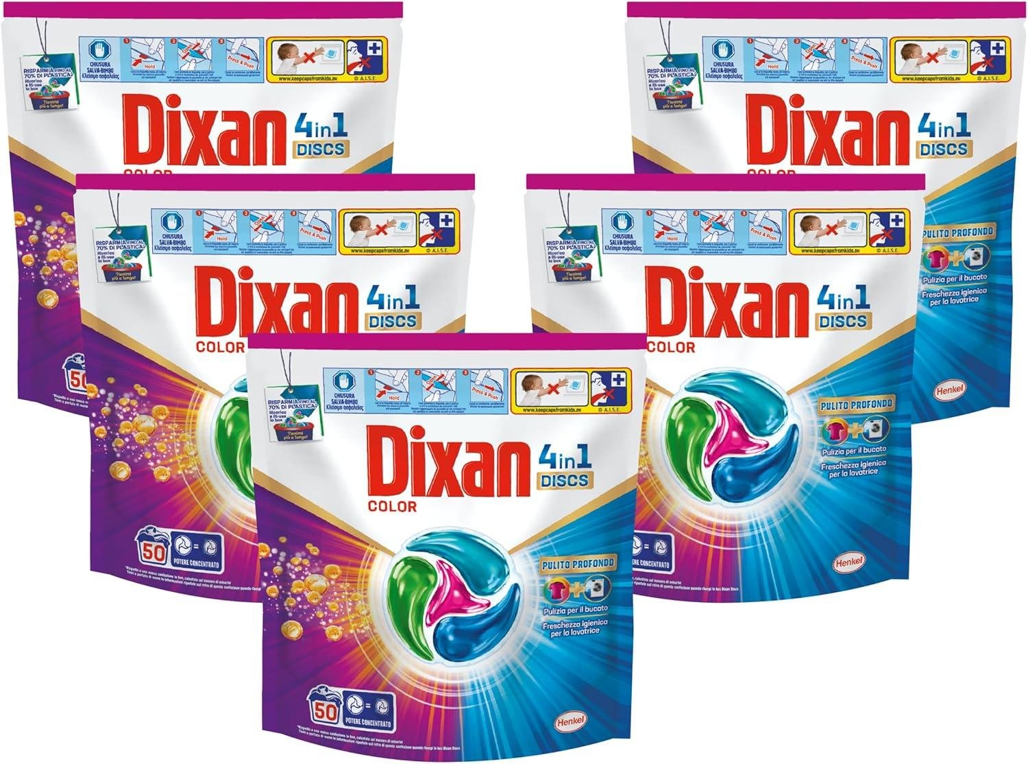 Dixan DISCS 4in1: Il Detergente Perfetto per Colori Vivi e Bucato Fresco