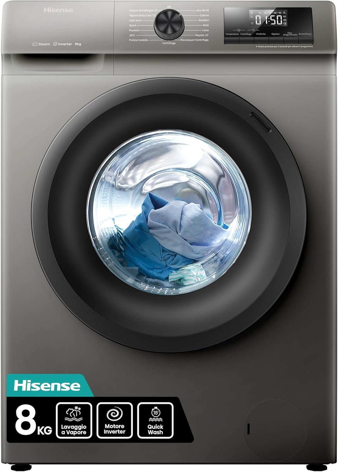 Recensione della Lavatrice Hisense WFQP8014EVMT: Potenza e Innovazione a Portata di Mano