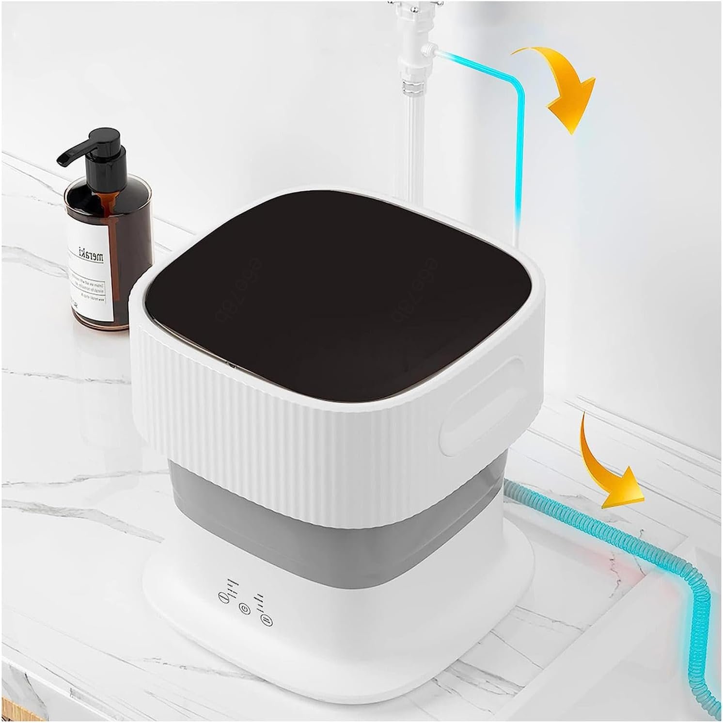 Lavatrice Pieghevole: Soluzione Intelligente e Silenziosa per Famiglie e Dormitori!