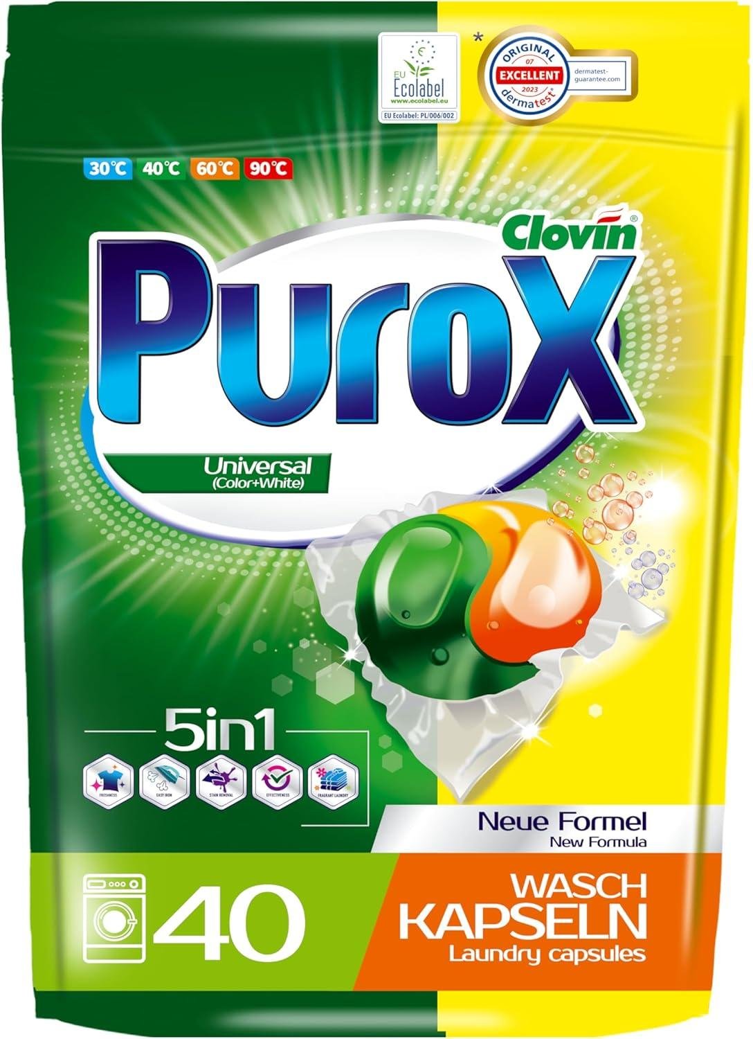 PUROX UNIVERSAL: Il Detersivo Ecologico per Lavatrice che Rimuove le Macchie!